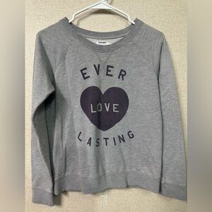 Old Navy Light Gray Crewneck Sweatshirt
